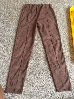 Fashion Nova Women’s Brown Corduroy High-Waist Pants